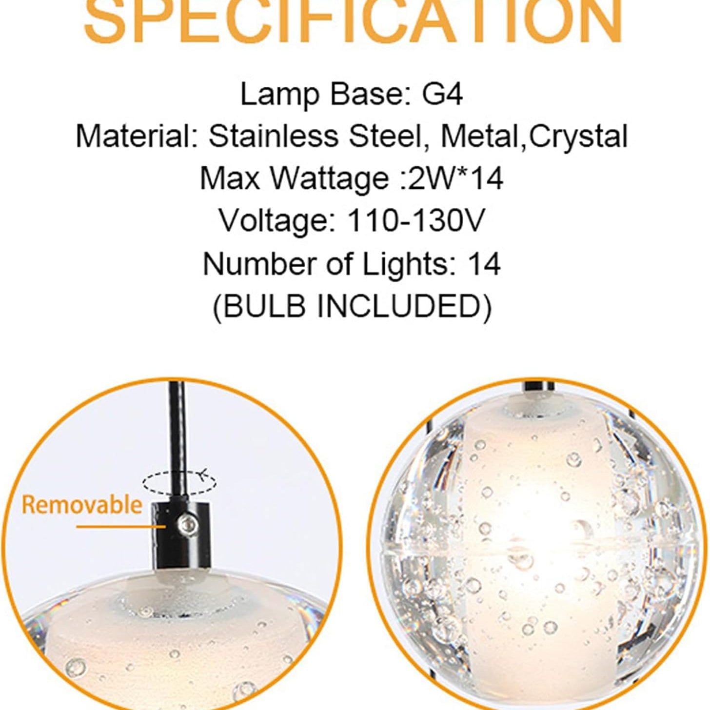 Elegant Gold Crystal 14-Light Adjustable Staircase Chandelier for Modern Homes