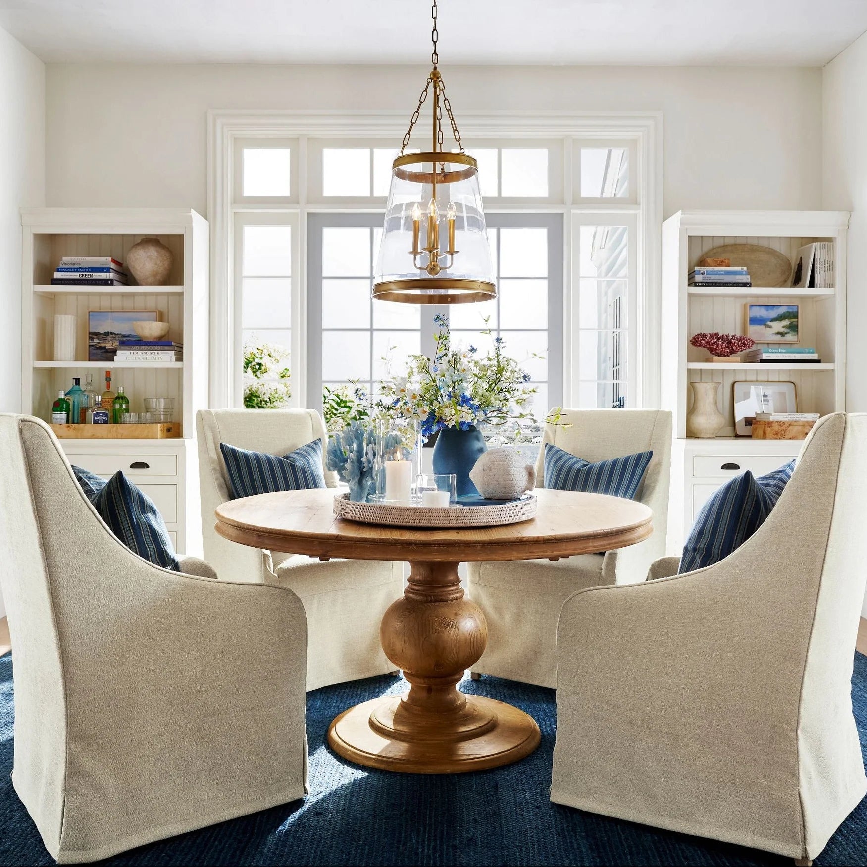 Elizabeth Glass Tapered Pendant (18") - Blushlighting