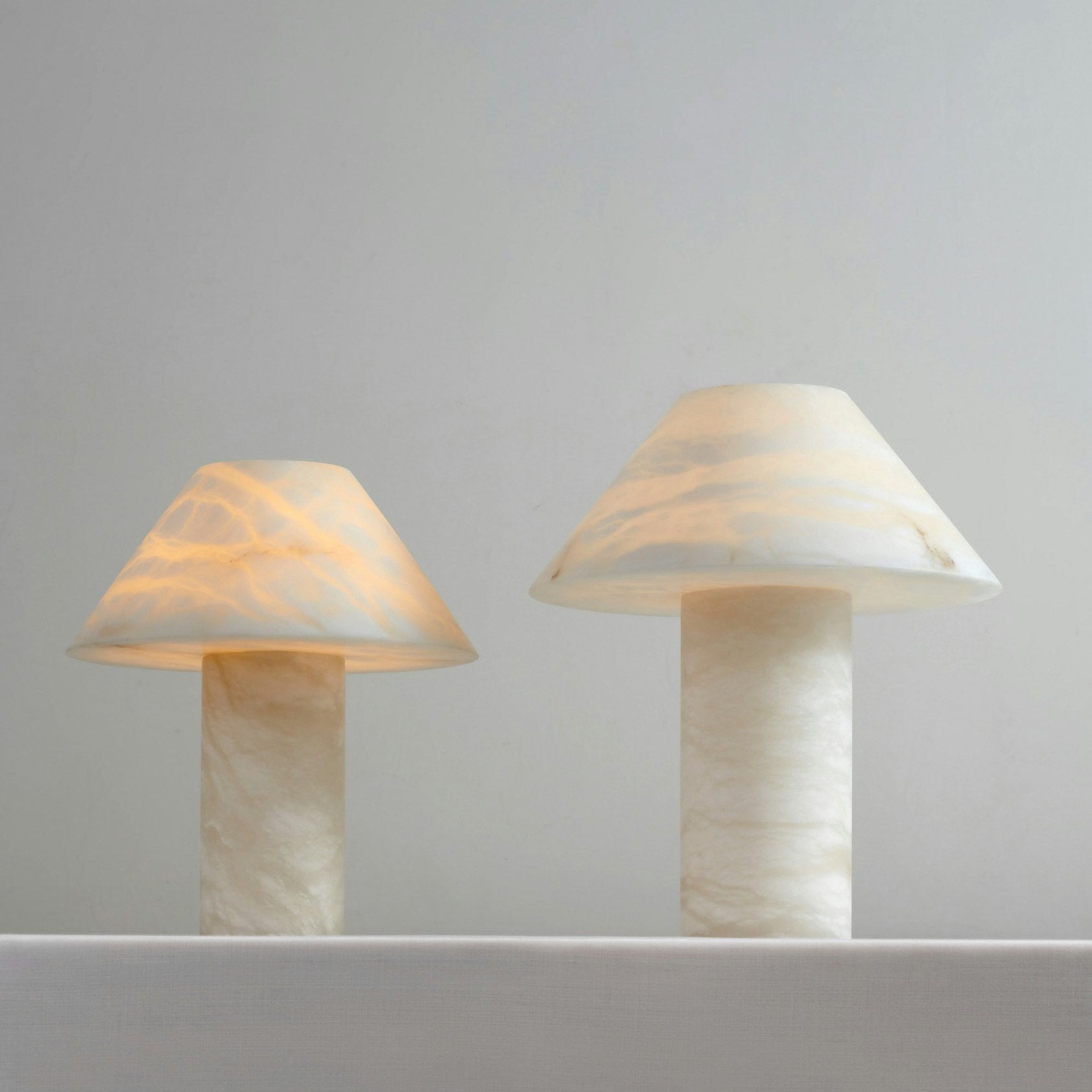 Ella Table Lamp Alabaster - Blushlighting
