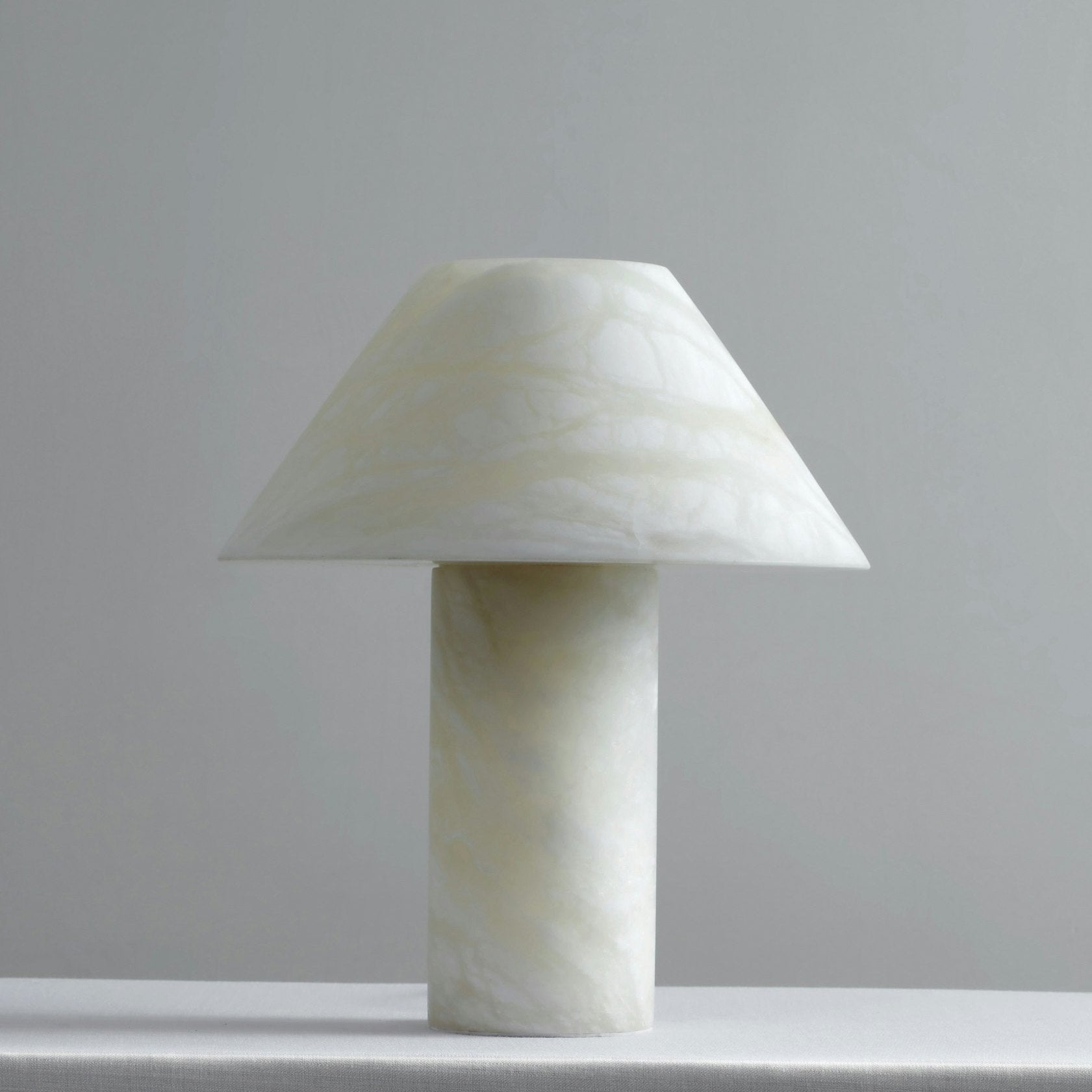 Ella Table Lamp Alabaster - Blushlighting