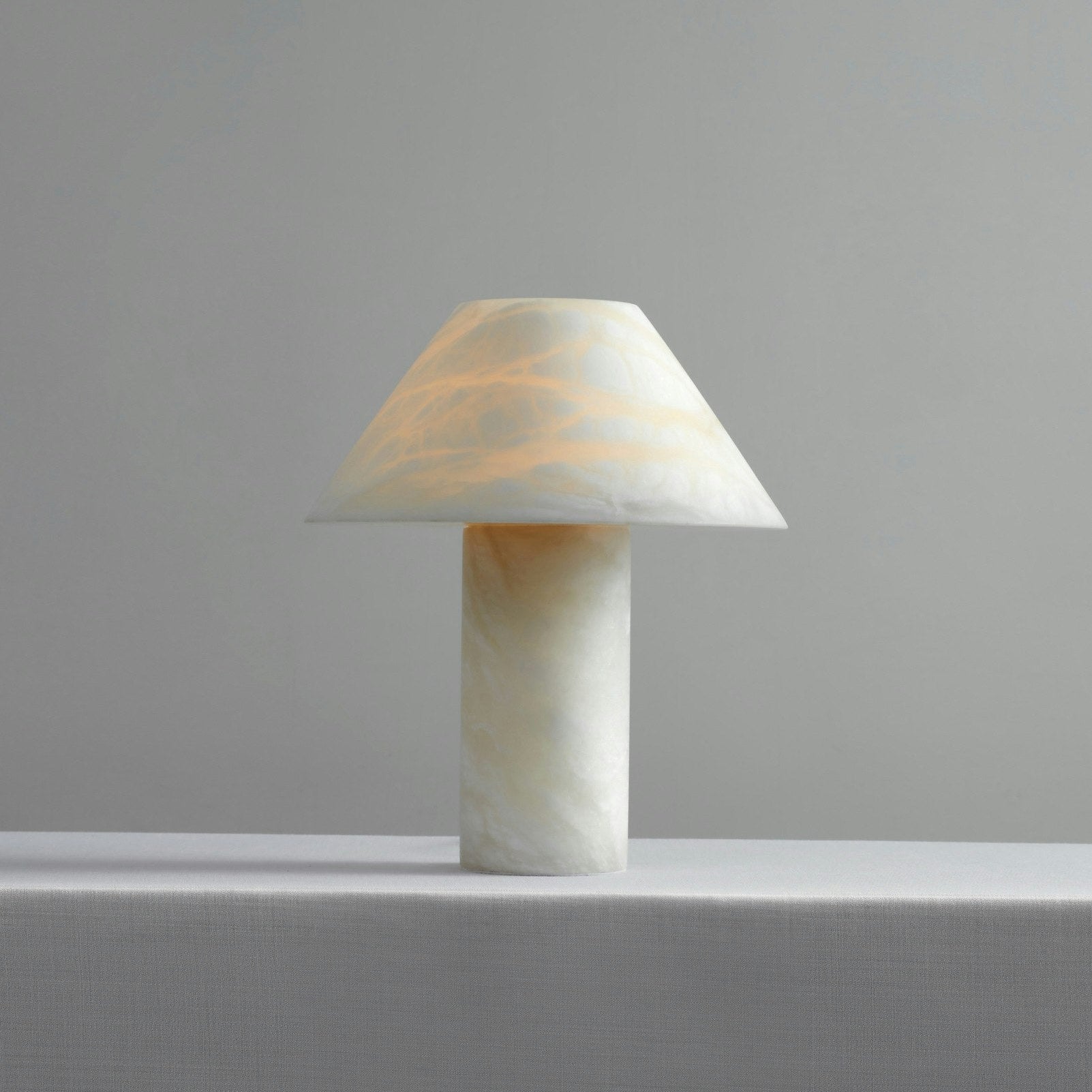 Ella Table Lamp Alabaster - Blushlighting