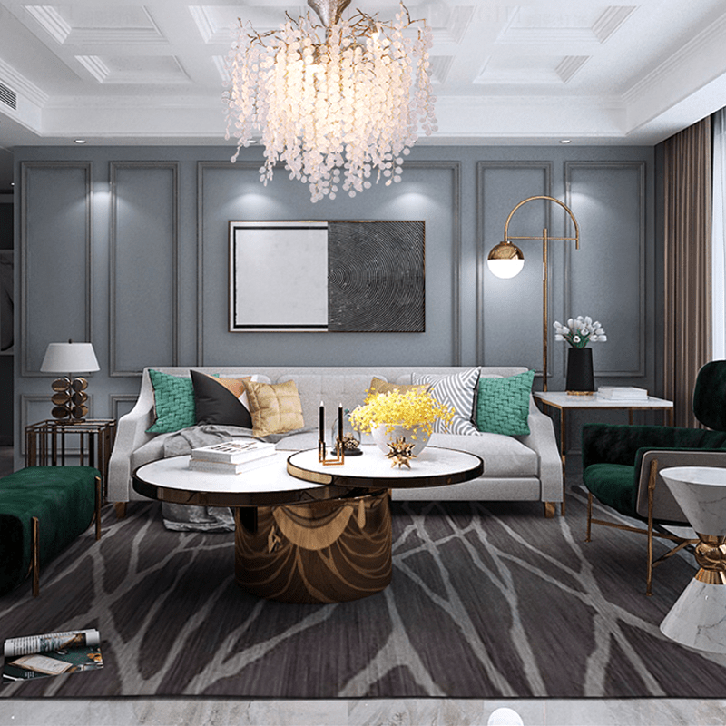 Ellie Modern Crystal Branch Chandelier - 39.37" diamBlushlighting
