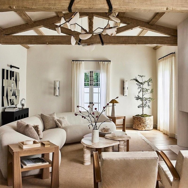 Elliot Alabaster Chandelier, Artistic Modern Chandelier for Bar Area - Blushlighting