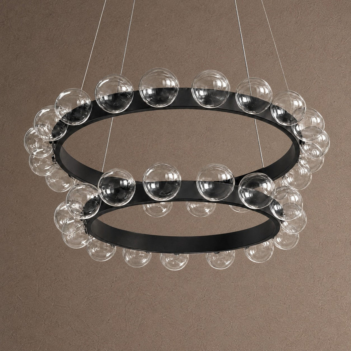 Ellison Bubbles Nested Glass Chandelier 31" - Blushlighting