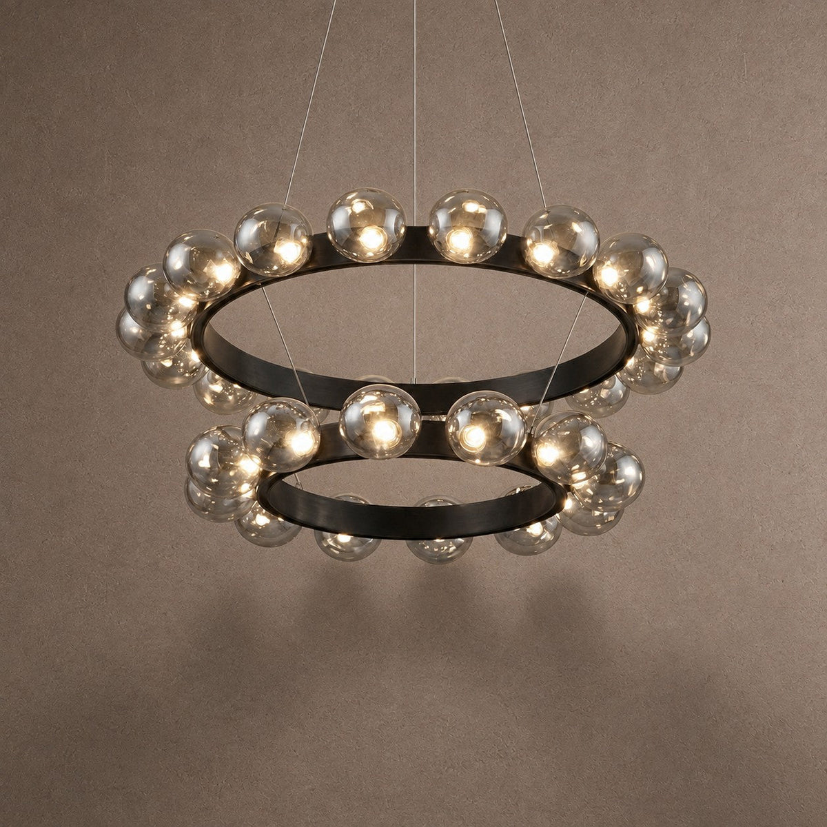 Ellison Bubbles Nested Glass Chandelier 31" - Blushlighting