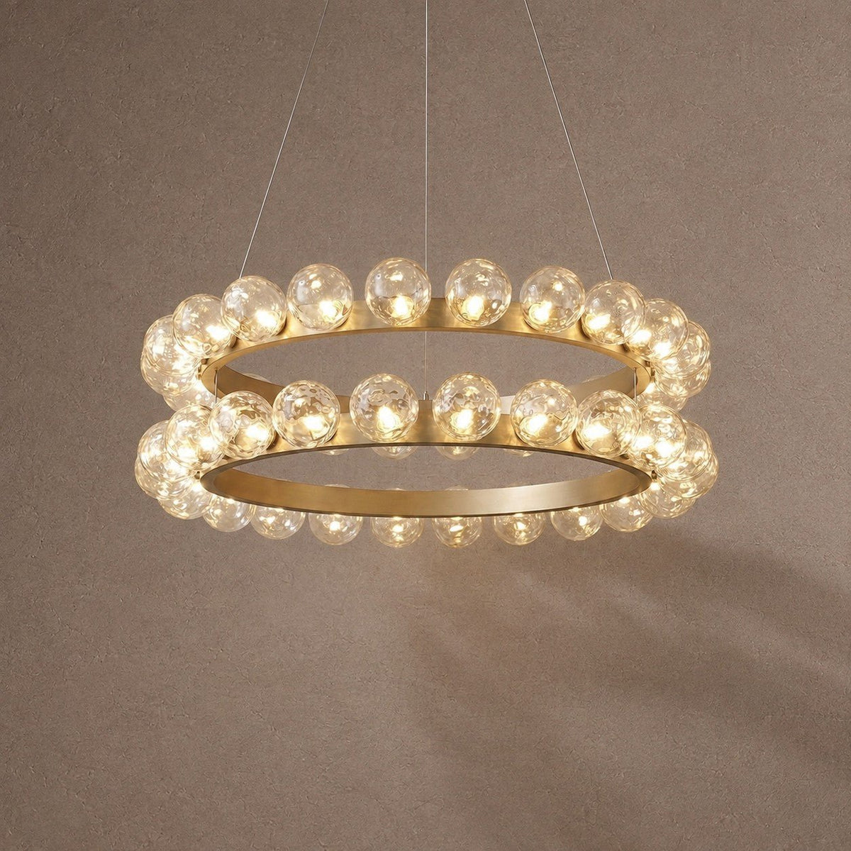 Ellison Bubbles Nested Glass Chandelier 39" - Blushlighting