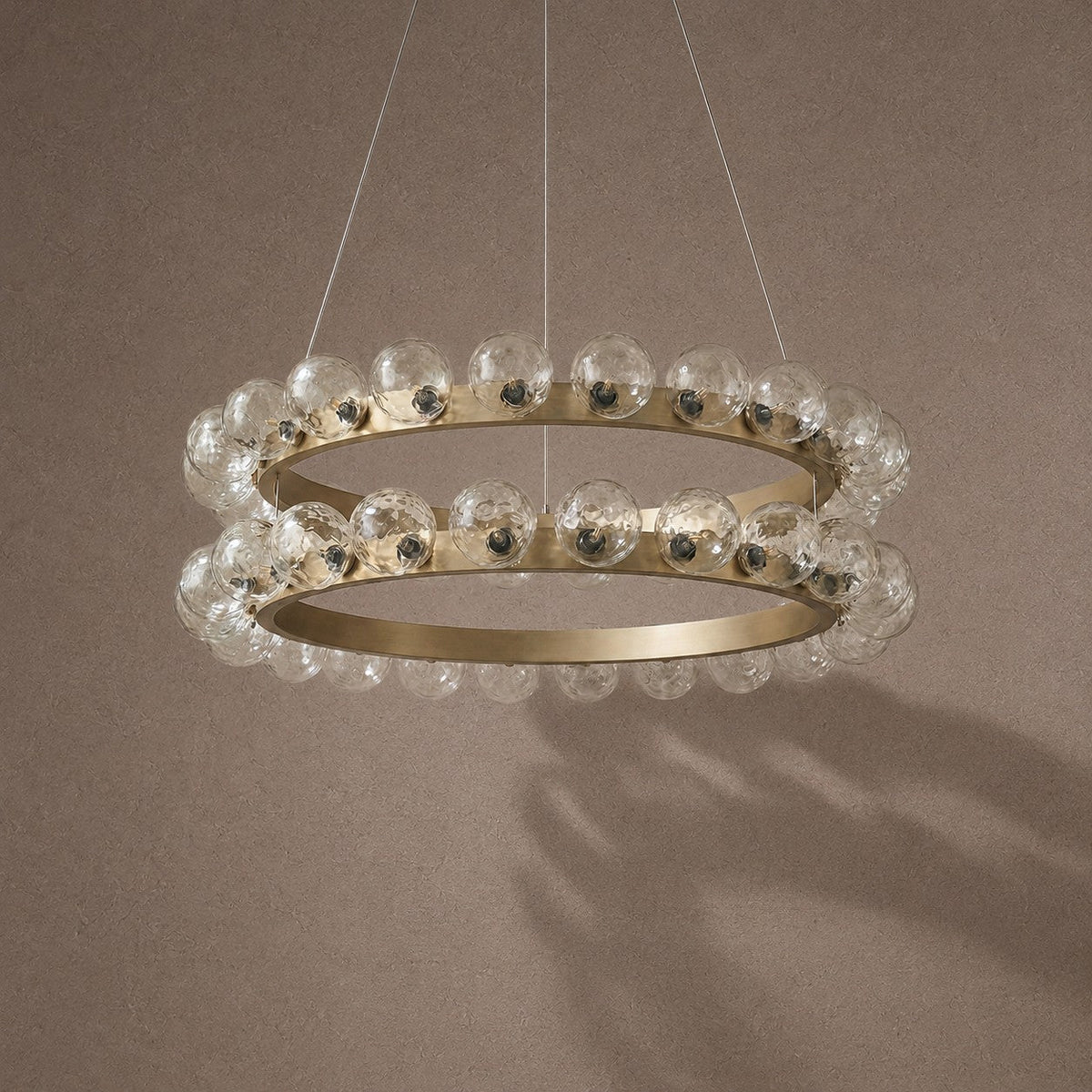 Ellison Bubbles Nested Glass Chandelier 39" - Blushlighting