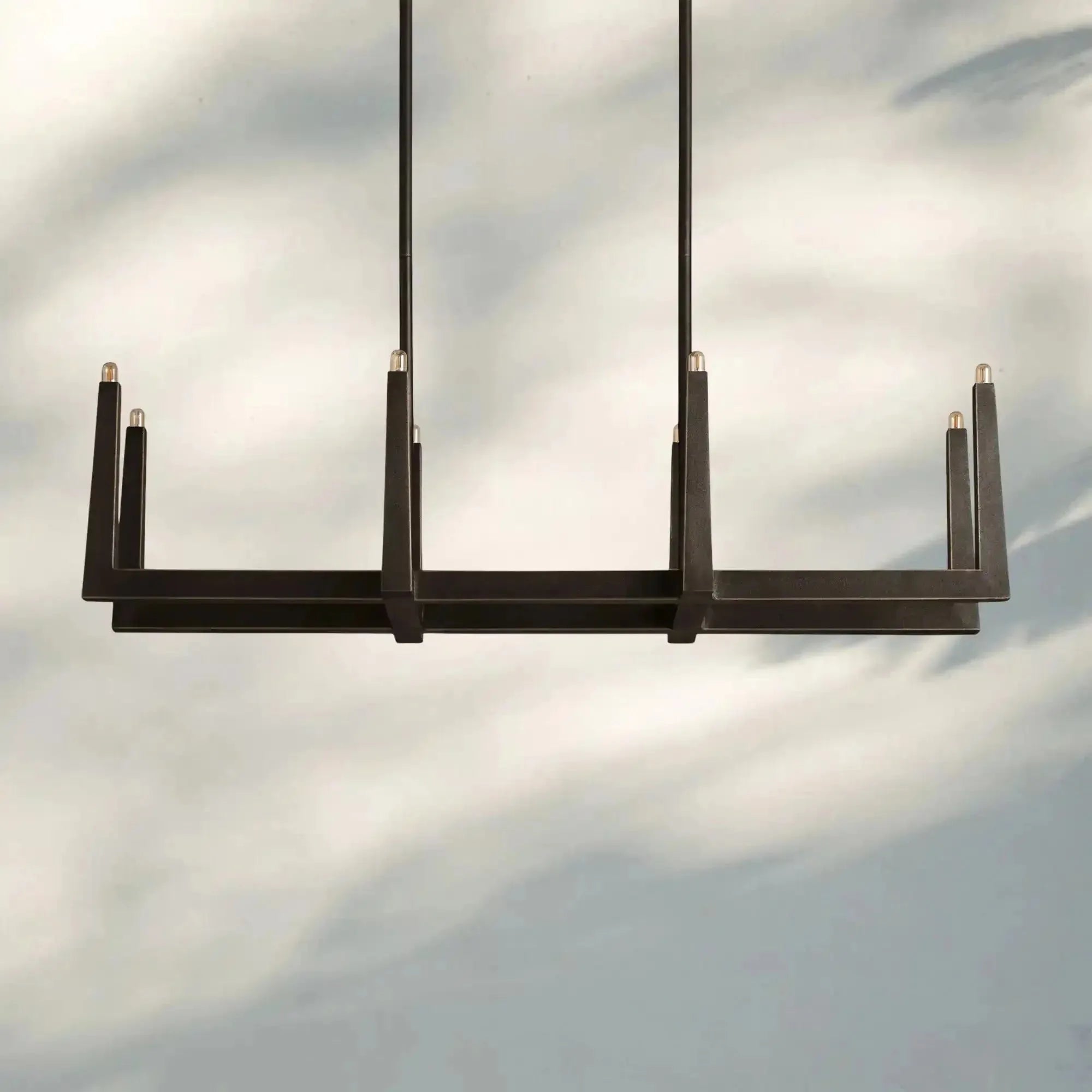 Emmet Linear Chandelier 48" 60" 72" - 48" W x 17.5" D x 11.5" HBronzeBlushlighting