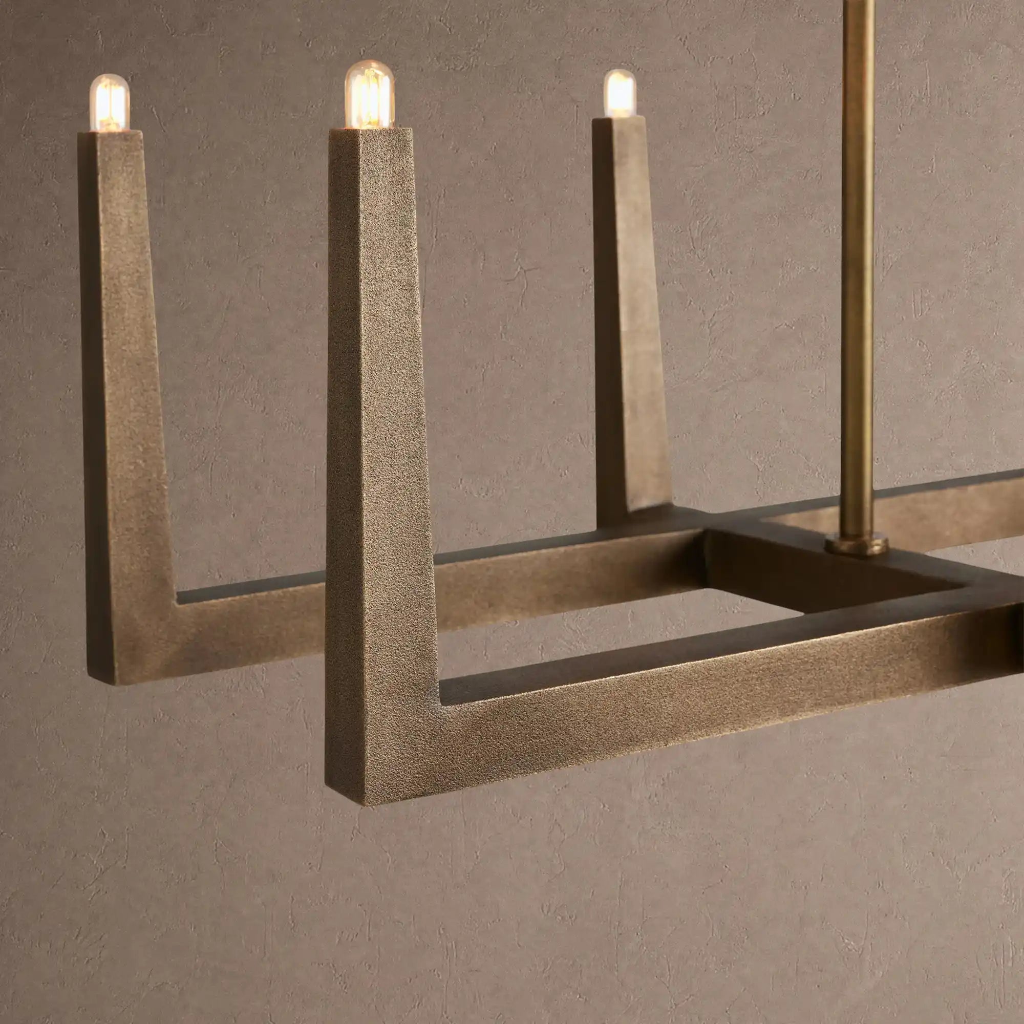 Emmet Linear Chandelier 48" 60" 72" - 72" W x 17.5" D x 11.5" HBlackBlushlighting