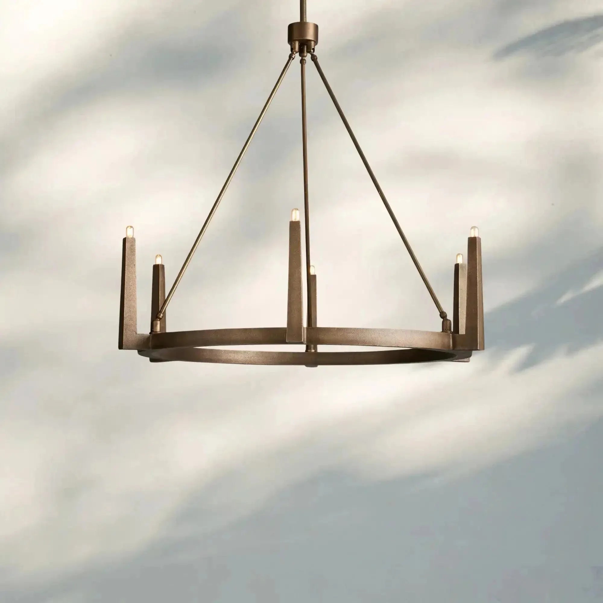 Emmet Round Chandelier - 54"BronzeBlushlighting