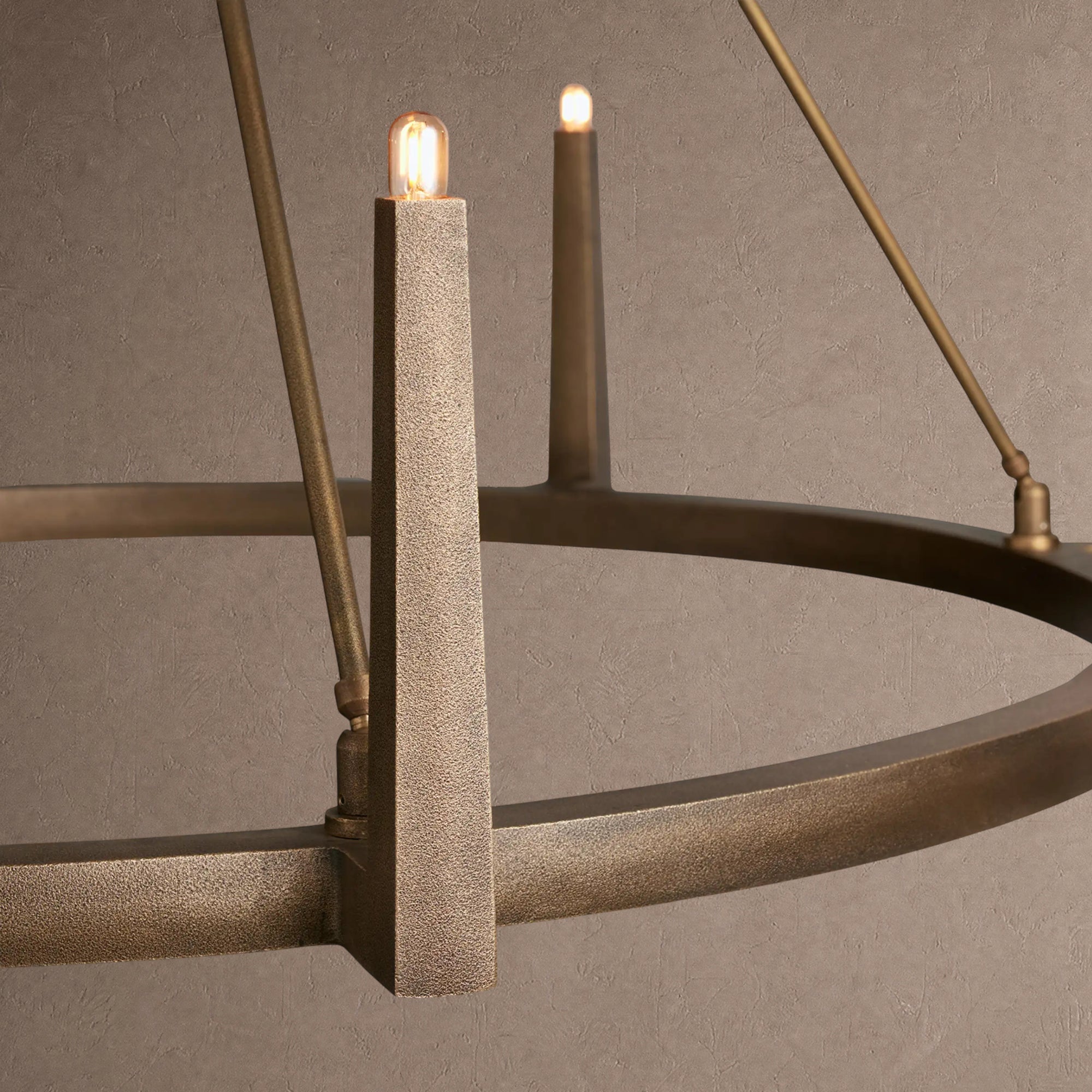 Emmet Round Chandelier - 54"BrassBlushlighting