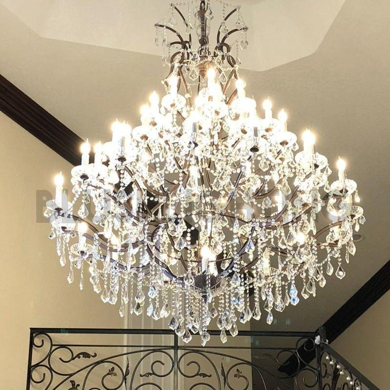 Empire Maria Theresa Crystal Chandelier 60” /50-LIGHT-Chandelier-Blushlighting-Blushlighting
