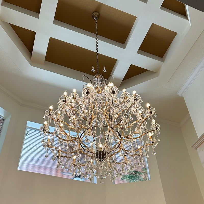 Empire Maria Theresa Crystal Chandelier 60” /50-LIGHT-Chandelier-Blushlighting-Blushlighting