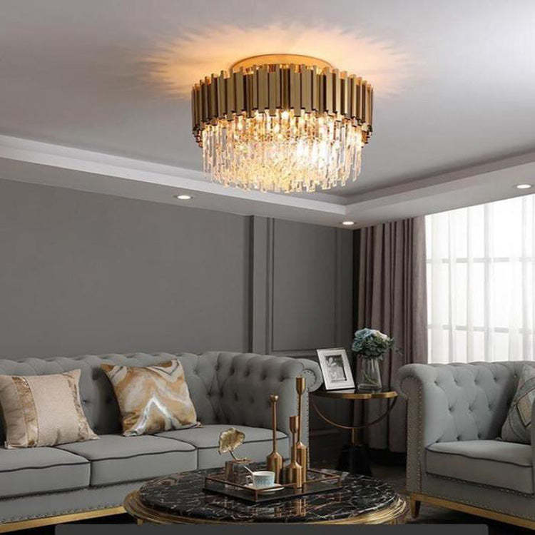 Enoch Flush Mount Chandelier - 24"Blushlighting