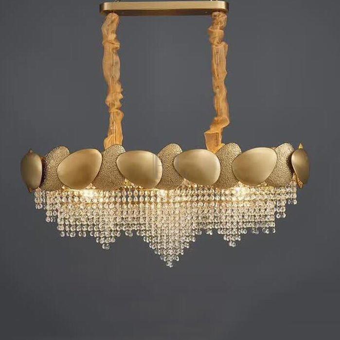 Erin Golden Crystal Chandelier-Blushlighting-Blushlighting