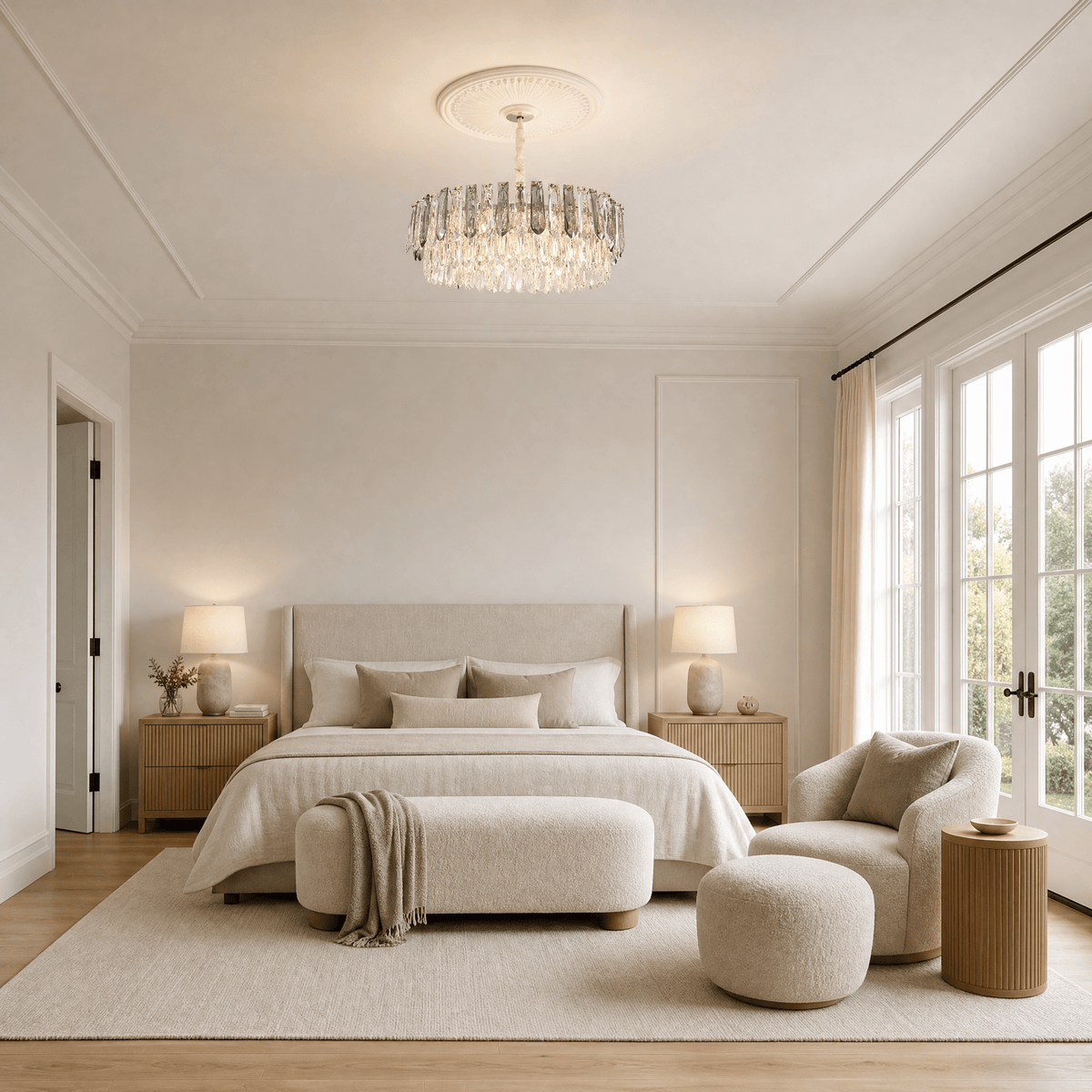 Eterea Crystal Halo Chandelier - Blushlighting