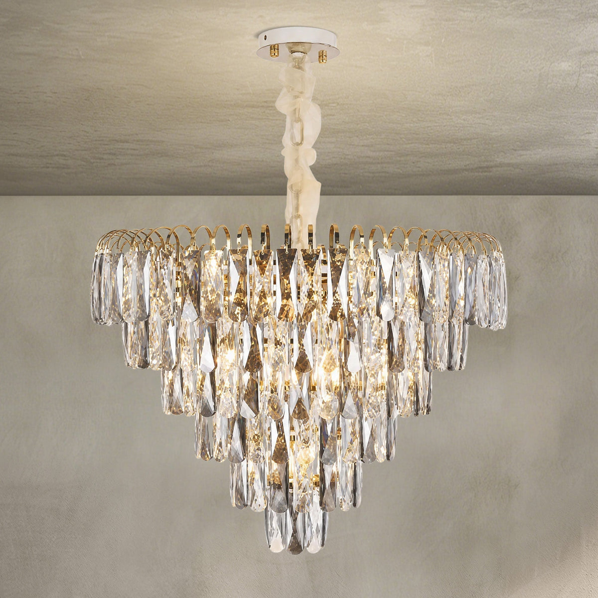 Eterea Crystal Rectangular Chandelier - Blushlighting