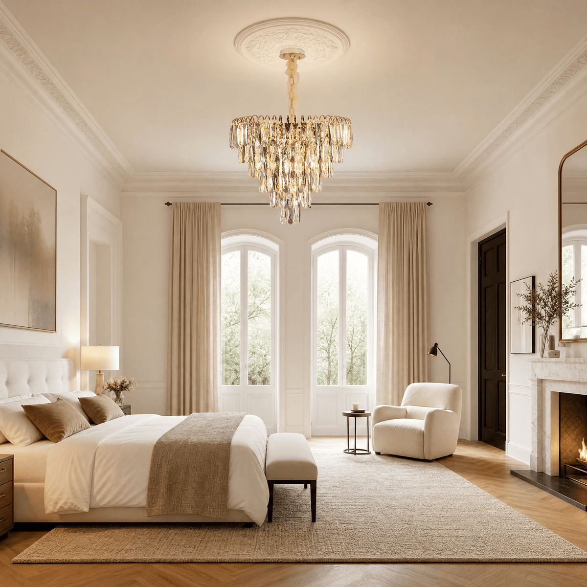 Eterea Crystal Rectangular Chandelier - Blushlighting