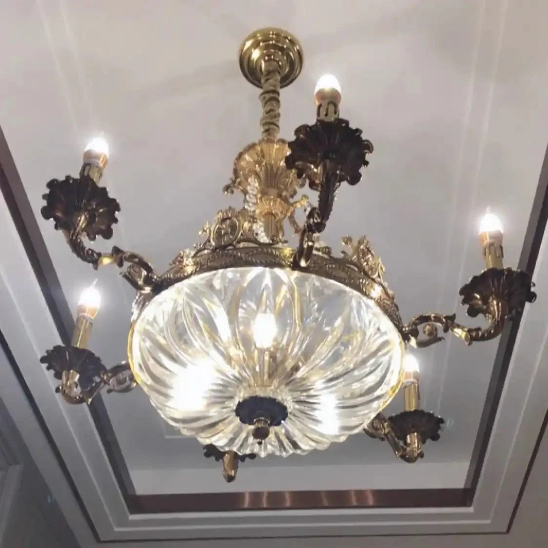 European Style Luxury Crystal Pendant Candle Chandelier for Living Room/Foyer/Entrys/Hallwayr - Blushlighting