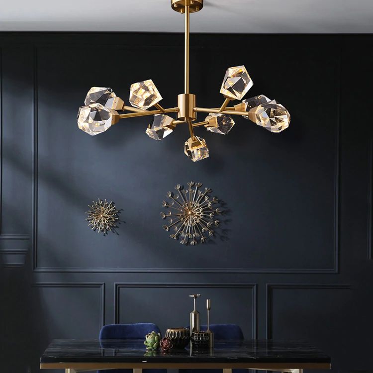 Eve Crystal Modern Chandelier-Chandelier-Blushlighting-35"-Blushlighting