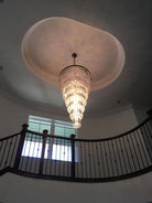 Extra Large 7 - Tier Luxury Crystal Chandelier in Black/Coffee/Gold/Chrome Finish Color - Blushlighting