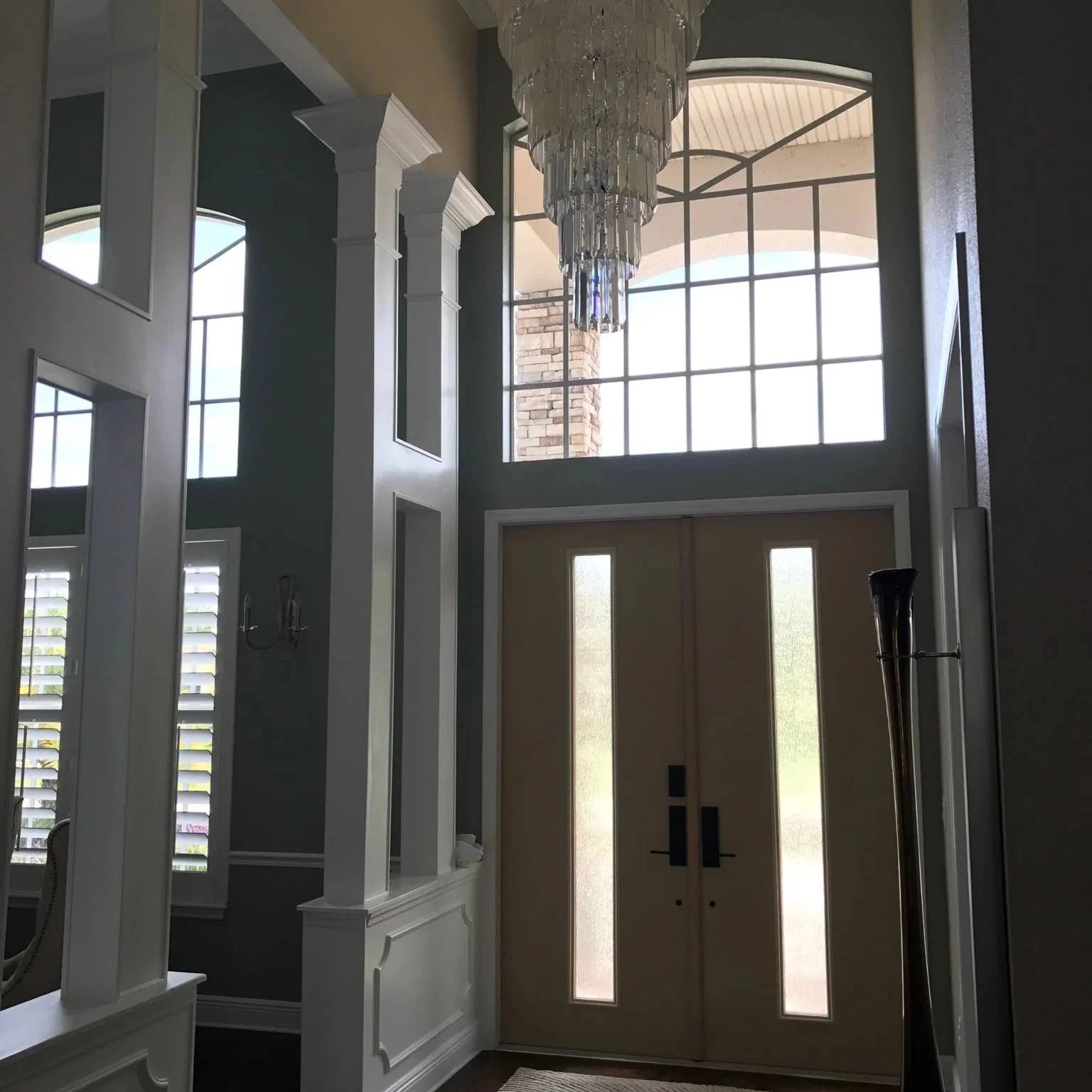 Extra Large 7 - Tier Luxury Crystal Chandelier in Black/Coffee/Gold/Chrome Finish Color - Blushlighting