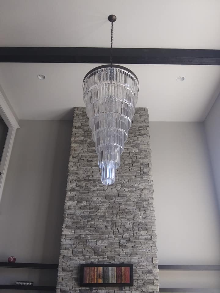 Extra Large 7 - Tier Luxury Crystal Chandelier in Black/Coffee/Gold/Chrome Finish Color - Blushlighting