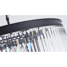 Extra Large 7 - Tier Luxury Crystal Chandelier in Black/Coffee/Gold/Chrome Finish Color - Blushlighting