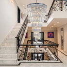 Extra Large 7 - Tier Luxury Crystal Chandelier in Black/Coffee/Gold/Chrome Finish Color - Blushlighting