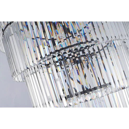 Extra Large 7 - Tier Luxury Crystal Chandelier in Black/Coffee/Gold/Chrome Finish Color - Blushlighting