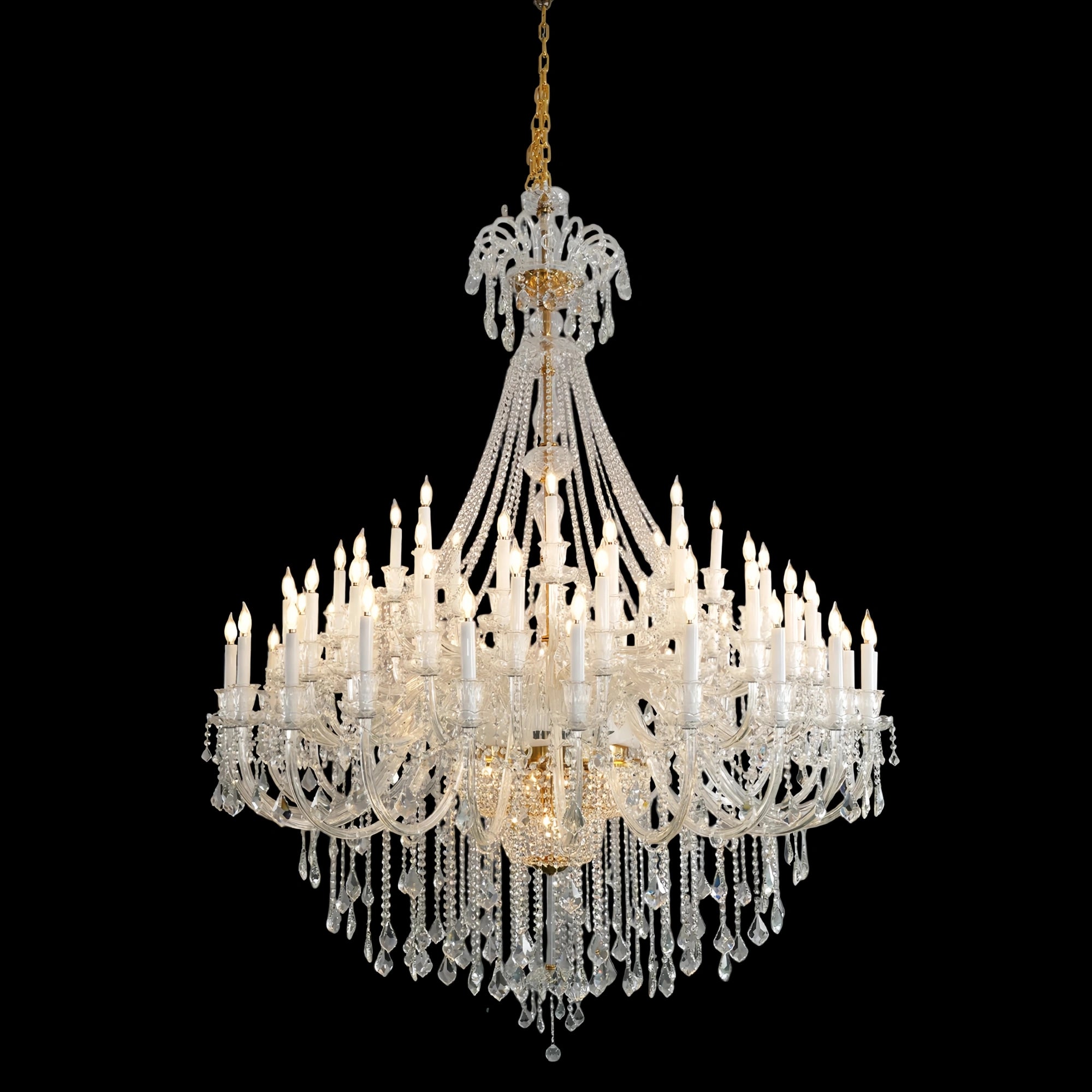 Extra Large Classic Traditional Crystal Chandelier 60/72/90 Lights for Showroom, Foyer , Wedding Hall - Blushlighting