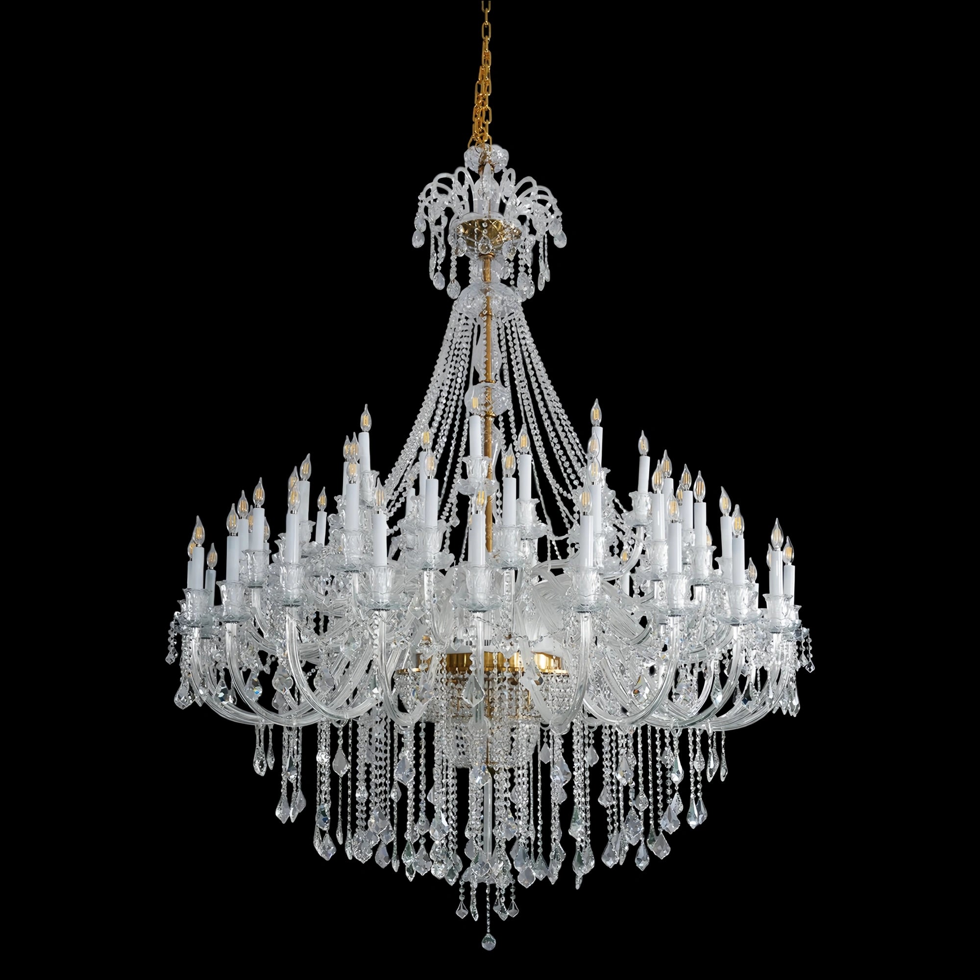 Extra Large Classic Traditional Crystal Chandelier 60/72/90 Lights for Showroom, Foyer , Wedding Hall - Blushlighting