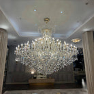 Extra Large Elegant Crystal Chandelier in Branch Style with Candle Layers for Stairs Living Room and Foyer-Chandeliers-Blushlighting