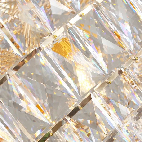 Extra Large Foyer Pure Crystal Ceiling Light Fixture Living Room Entrance Staircase Chandelier - D33.5"*H47.2"/ 25 LightsBlushlighting