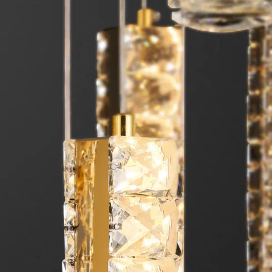 Extra Large Modern Spiral Crystal Ceiling Light Decoration for Staircase/ High Ceiling Living Room/ Hotel Lobby/ Hallway-