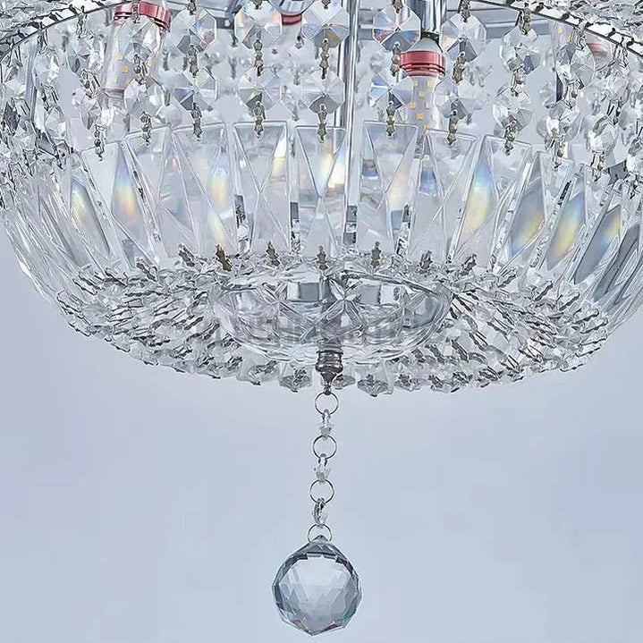 Extra Large Multi - layer Modern Light Luxury Crystal Chandelier for Living / Dining Room / Villa - D39.4"*H57.1"Blushlighting