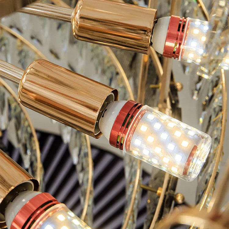 Layered crystal structure showing craftsmanship details