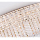 Extra Large Three Layers Round Luxury Flush Mounted Crystal Chandelier for Living Room - Blushlighting