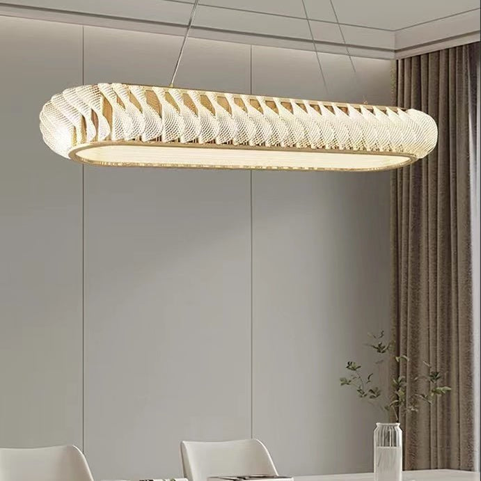 Extra Large Tiers Modern Stainless Steel Oval Chandelier for Dining Room/Kitchen Island/Big Entrys - L47.2"*H4.7"Blushlighting