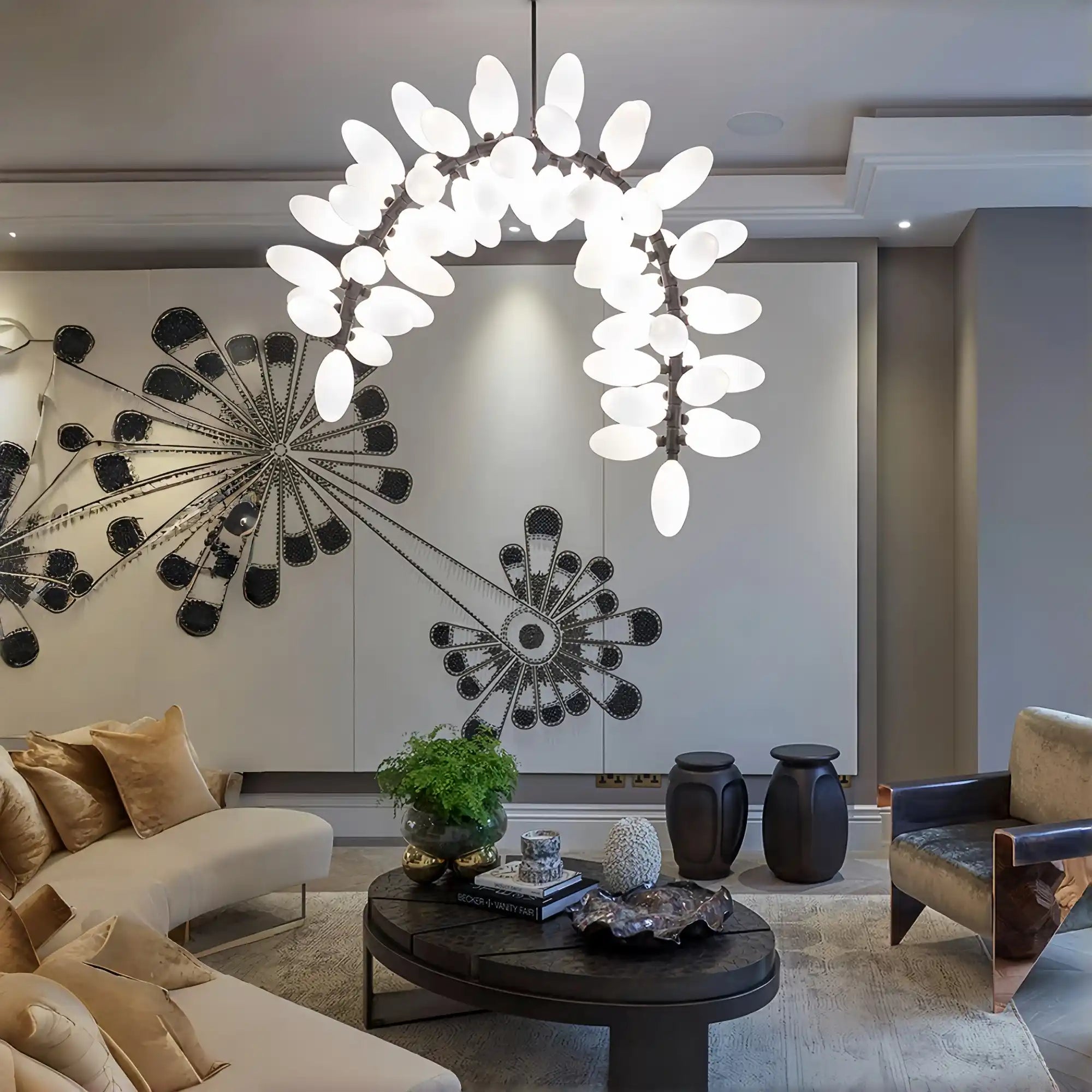 Fashion Grape Arch Branch Chandelier-chandeliers for dining room,chandeliers for stairw-Blushlighting