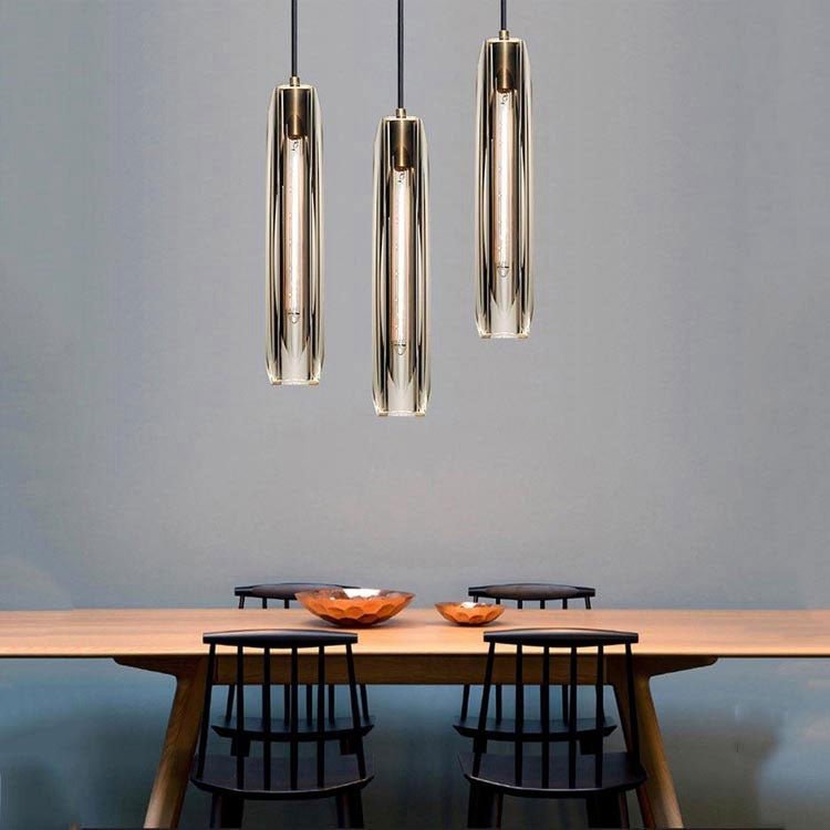 Fenella Crystal Pendant Light Over Kitchen Island - Blushlighting