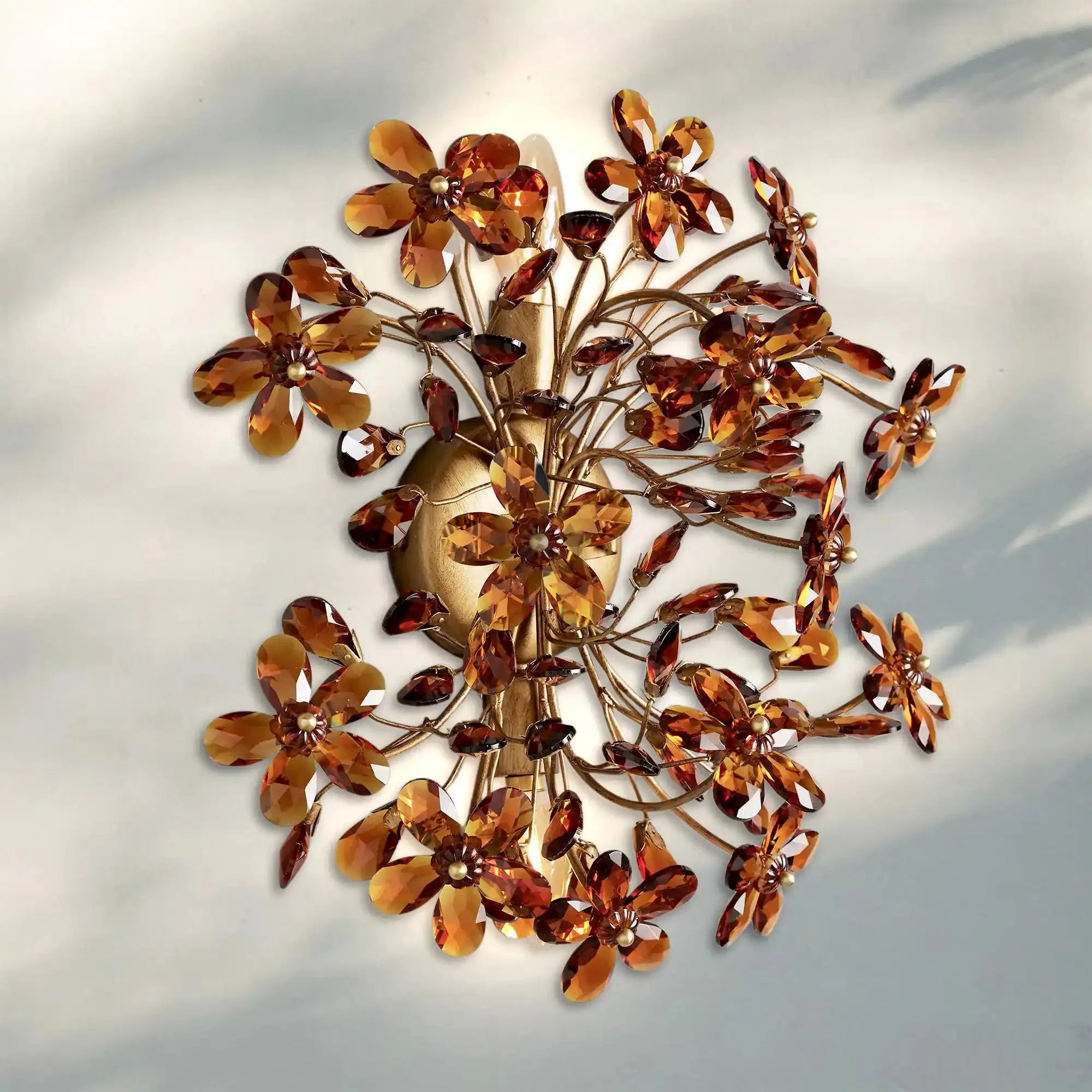 Fiore 2-Light Wall Sconce-Amber-Blushlighting