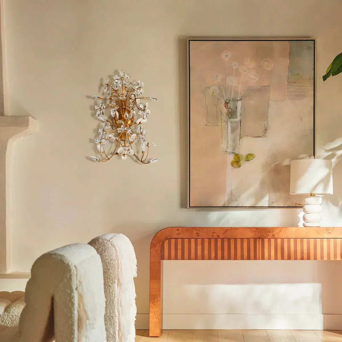 Fiore 2 - Light Wall Sconce - BrassBlushlighting