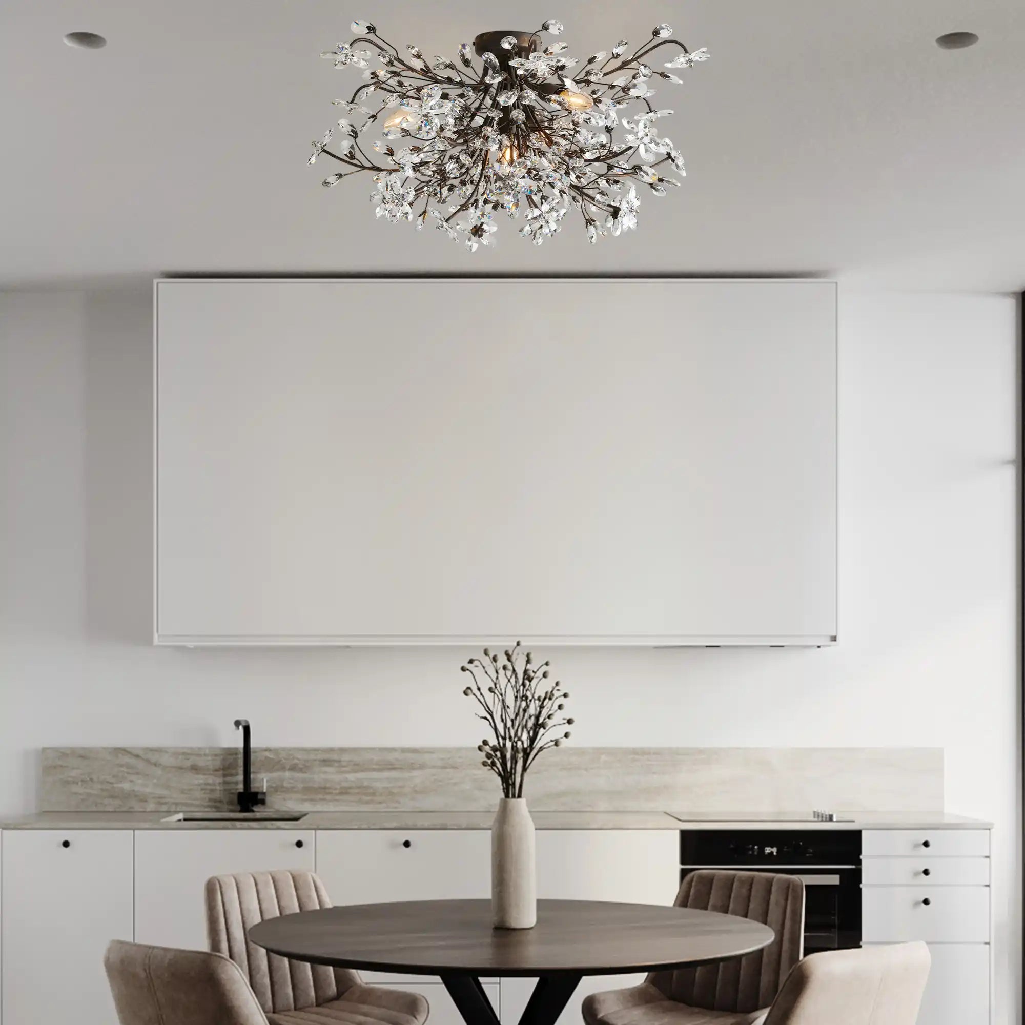 Fiore Flushmount - Bronze28"Blushlighting
