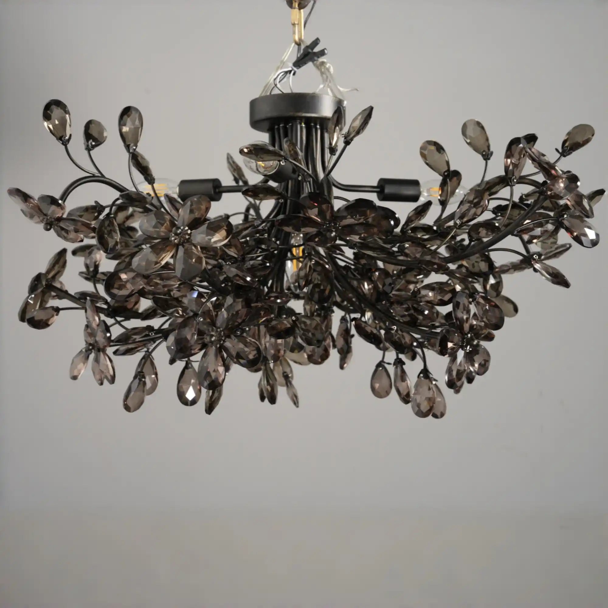 Fiore Flushmount - Black/Smoke18"Blushlighting