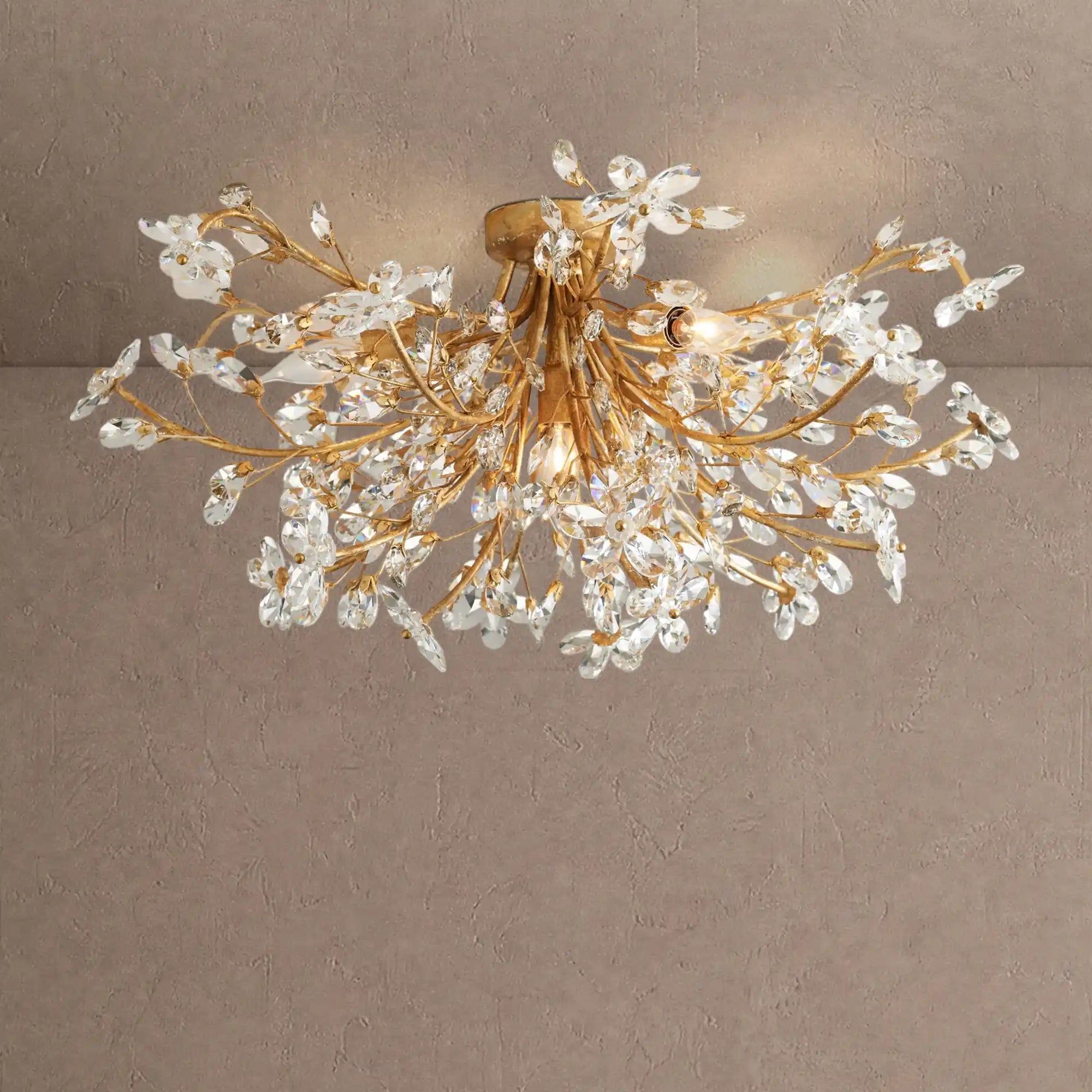 Fiore Flushmount - Gold18"Blushlighting