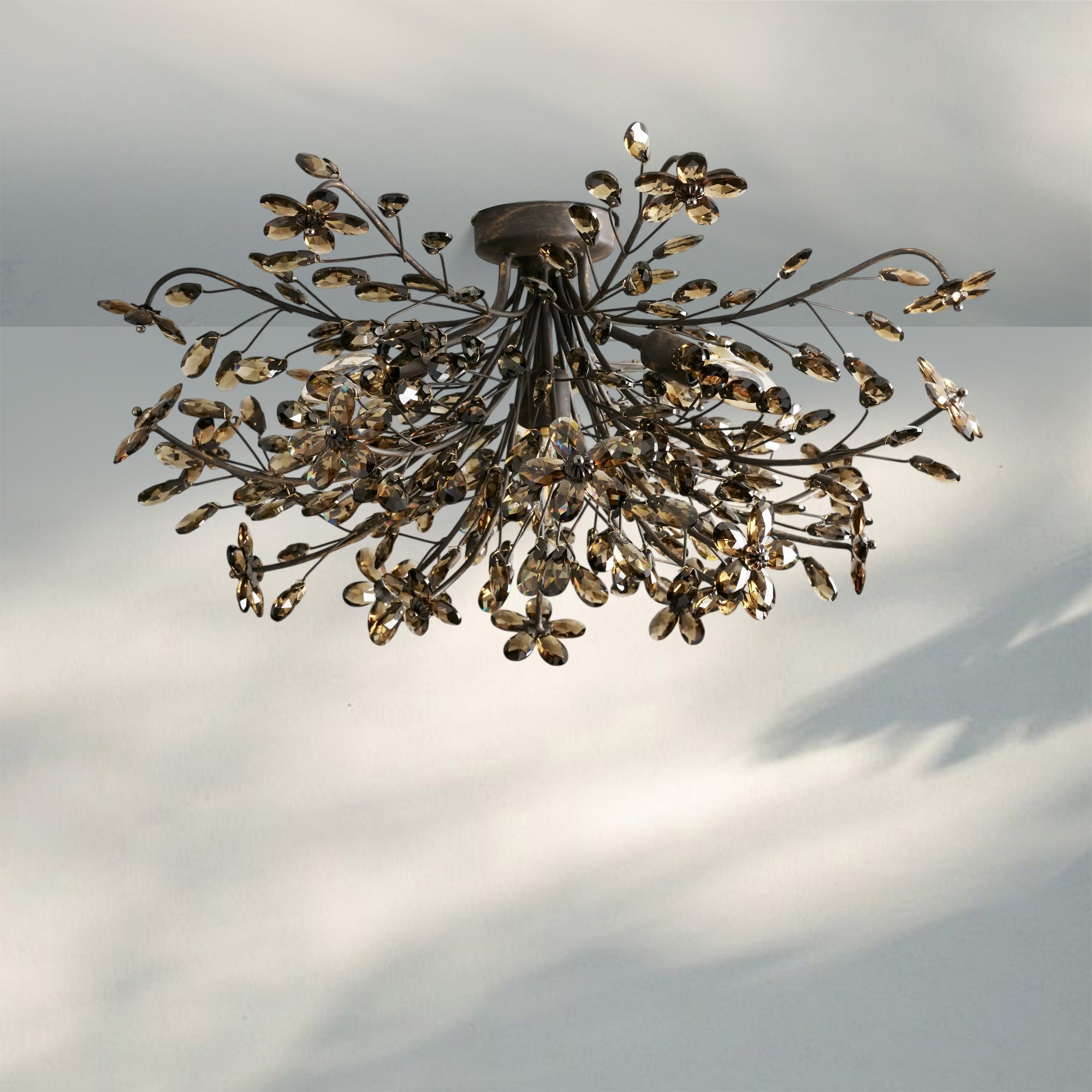 Fiore Flushmount-Bronze/Smoke-