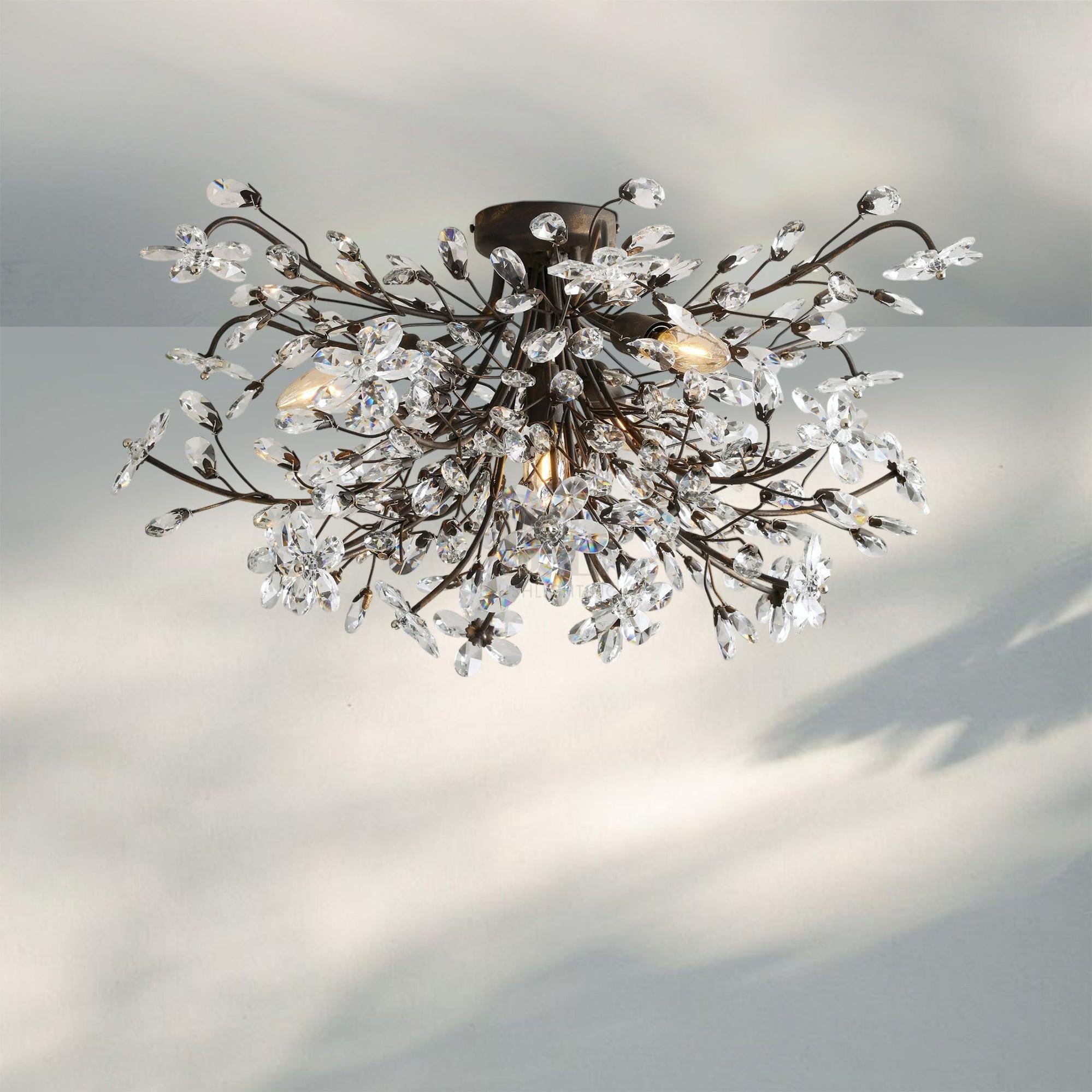 Fiore Flushmount-Bronze-