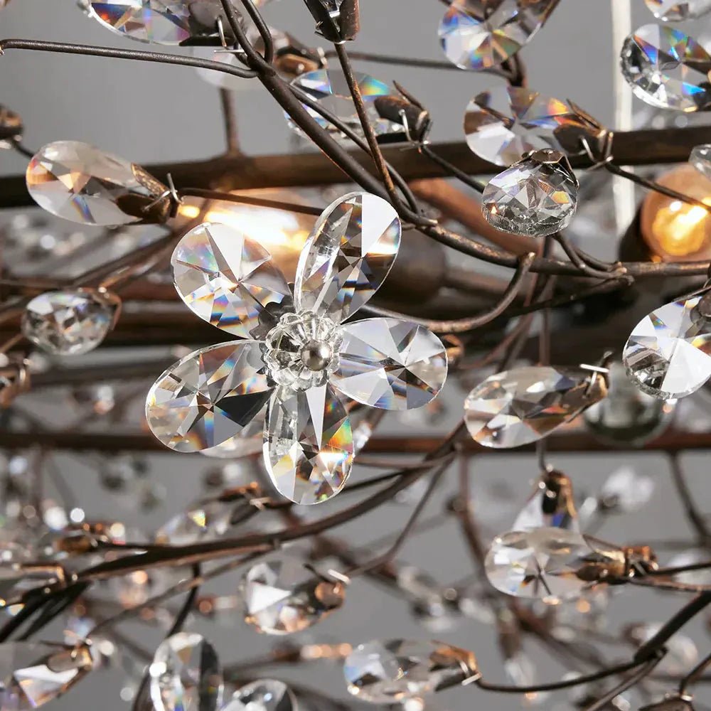 Fiore Oval Chandelier 62'' 74'' - 74"BronzeBlushlighting