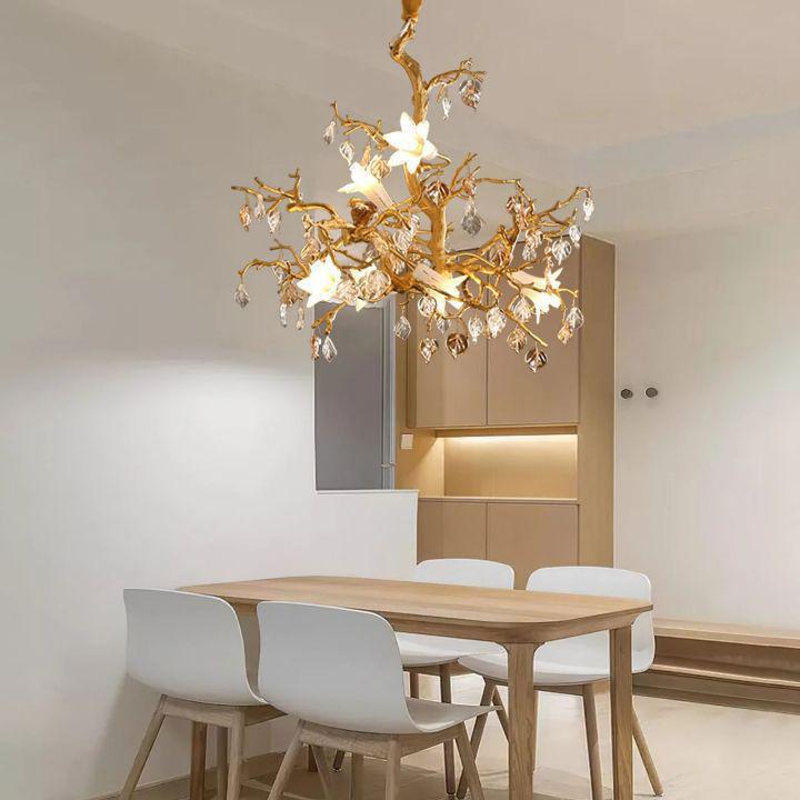 Fiori Branch Chandelier - Size: L 19.7″(50cm) x H 19.7″(50cm)Blushlighting